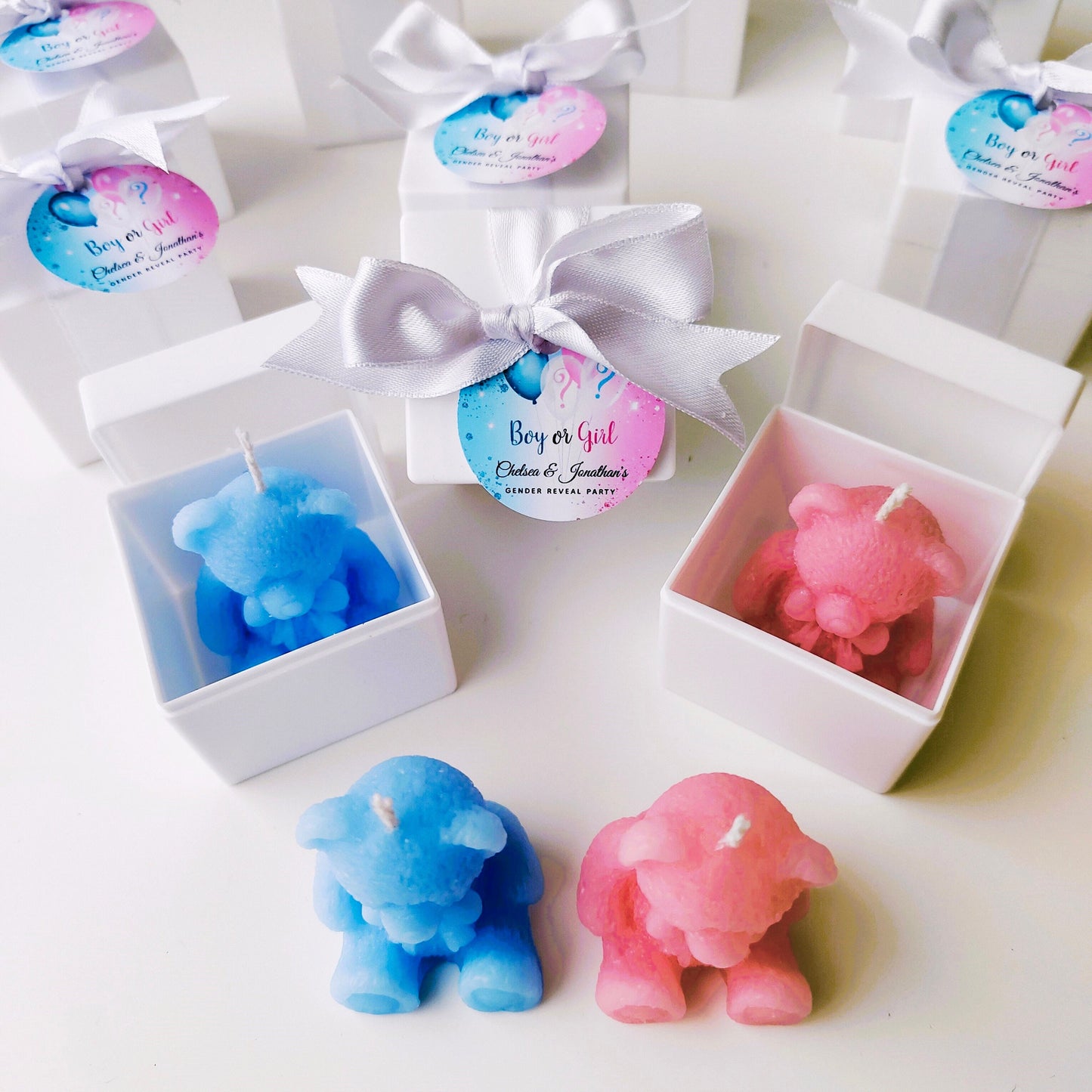 Teddy Bear, Gender Reveal Party Favors, Gender Reveal Baby Boy Or Girl, Gender Reveal Ideas Baby Shower, Baby Shower Favors, Bear Candle,