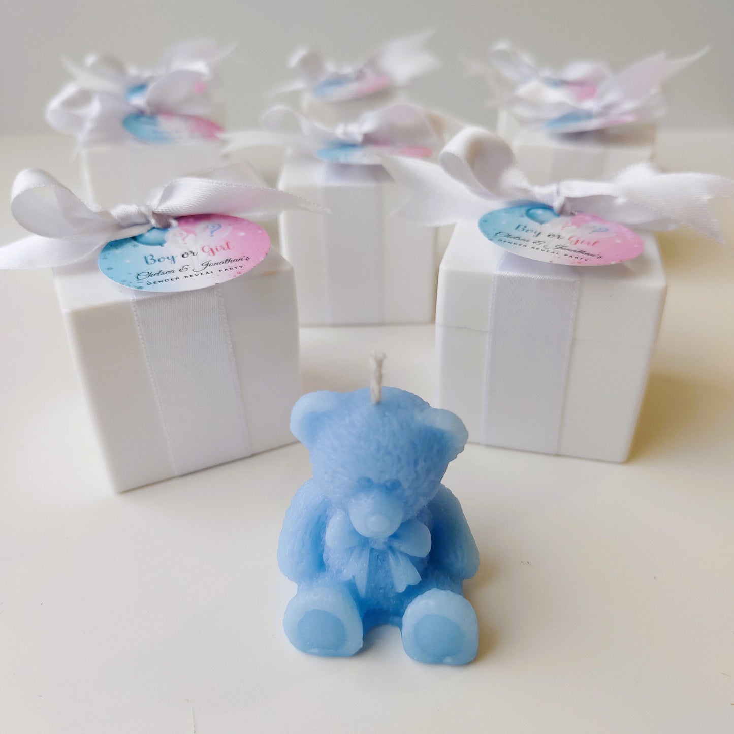 Teddy Bear, Gender Reveal Party Favors, Gender Reveal Baby Boy Or Girl, Gender Reveal Ideas Baby Shower, Baby Shower Favors, Bear Candle,